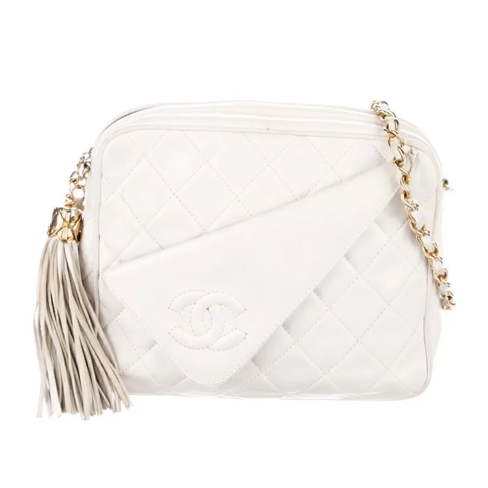 Chanel White Ivory Camera Bag Crossbody - Picture 2 of 13